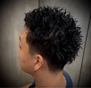 ショート パーマ メンズ Dorcus barber quality style ドルクス上野店 バーバーショップ所属・坂本 虹昂のヘアスタイル