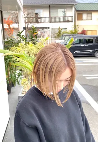 ショート カラー yate'/ Wカラー/小出捷也のヘアスタイル