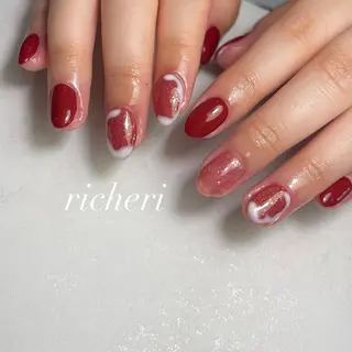 ミディアム ネイル richeri beautyのネイルデザイン