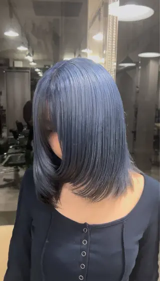 ミディアム カラー りょうへい/ 全頭ブリーチ/渋谷のヘアスタイル