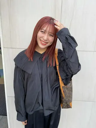 ミディアム カラー パーマ ヘアアレンジ メンズ キッズ ネイル マツエク・マツパ tatsumi/ボブ ウルフ/レイヤーのヘアスタイル