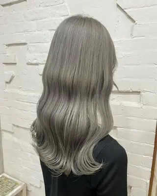 ロング カラー ヘアアレンジ 【ピンク/韓国ヘア/ ヘアセット】亜海のヘアスタイル