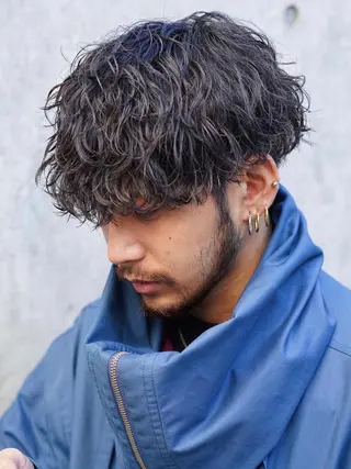 ショート パーマ メンズ fifth  SAKAE所属・SENTA✨メンズ パーマ✨fifth栄のヘアスタイル