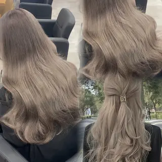 ロング カラー 淡色/ワンホンヘア 🤍MINORIのヘアスタイル