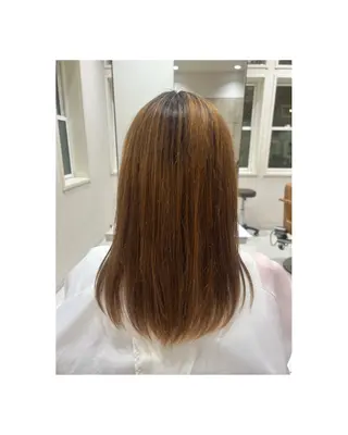 セミロング パーマ Honoka✨️ 透明感＆艶カラー✨️のヘアスタイル