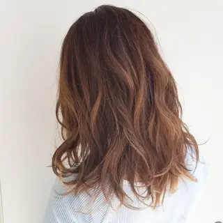 セミロング パーマ 美髪⭐︎髪質改善 井上　康司のヘアスタイル