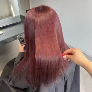 セミロング あおい/透明感 /ハイトーンのヘアスタイル