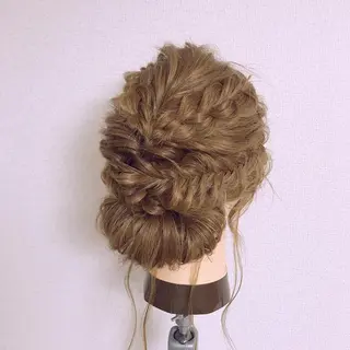 セミロング カラー ヘアアレンジ clan所属・Satsuki ✂︎♡のヘアスタイル