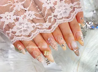 ネイル 23時まで❤︎韓国、 ワンホンネイルのネイルデザイン