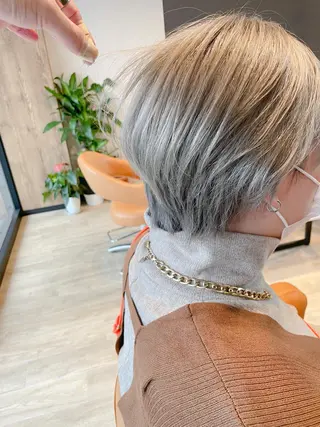 ショート カラー 髪質改善/ブリーチ 田代 龍我のヘアスタイル