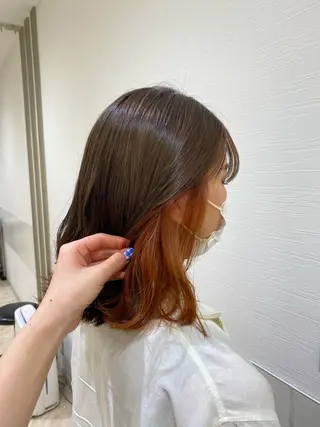 セミロング カラー ナチュラル艶カラー 🤎maoのヘアスタイル