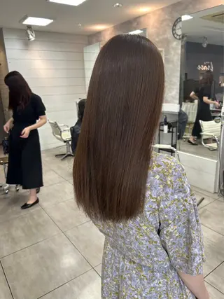 ロング 縮毛矯正✖髪質改善 仁木伸明のヘアスタイル