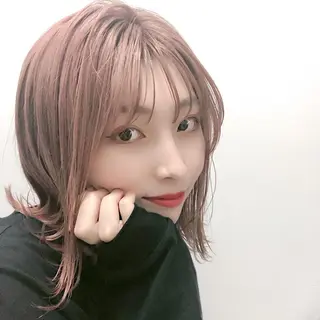 ミディアム カラー ヘアアレンジ キッズ ネイル マツエク・マツパ 韓国/トレンド レイヤー【101】のヘアスタイル