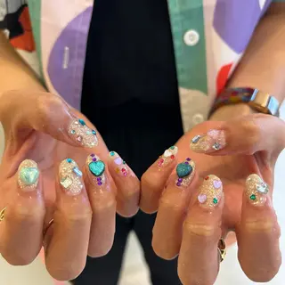 ネイル 🫧飛山琉桜/二条 ネイルアート/束感のマツエク・マツパデザイン