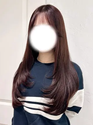 ロング カラー Rayreee 原宿・表参道所属・Miu‎🤍Hair ‎Arrange🎀のヘアスタイル