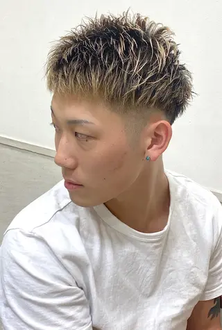 ショート メンズ 全席半個室 髪質改善&トリートメントtuuli天神大名店所属・フジムラ ヒロタカのヘアスタイル