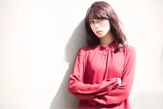 ミディアム セミロング ロング カラー Re:ta Hair 飯田淳平のヘアスタイル