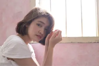 ミディアム 似合わせ艶髪カラー ❤️ハダユミのヘアスタイル