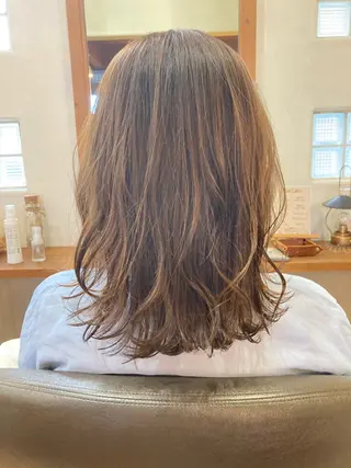 ミディアム いけだ さやかのヘアスタイル