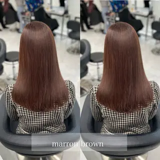 セミロング カラー ヘアアレンジ Ella所属・nana【艶髪】/ レイヤー/縮毛矯正のヘアスタイル