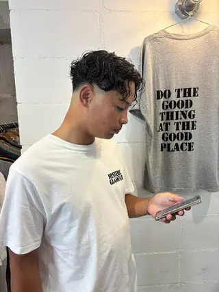 パーマ メンズ 川端 隼平のヘアスタイル