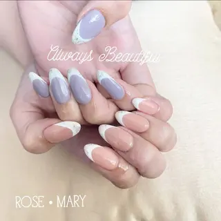 ロング ネイル ROSE・ MARY 鈴木のネイルデザイン
