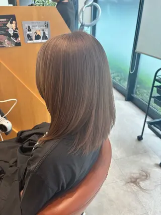 セミロング カラー ヘアアレンジ 加藤 愛実のヘアスタイル