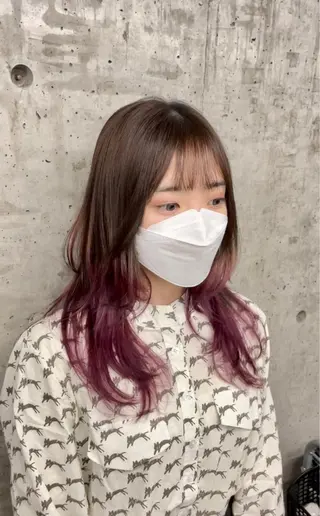 ロング カラー レイヤー/透明感 カラー ☽EMIRIのヘアスタイル