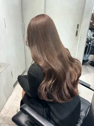セミロング emi 韓国ワンホンヘアのヘアスタイル
