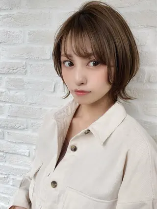 ショート ヘアリゾート粋　新宿三丁目本店所属・前地 麻衣のヘアスタイル
