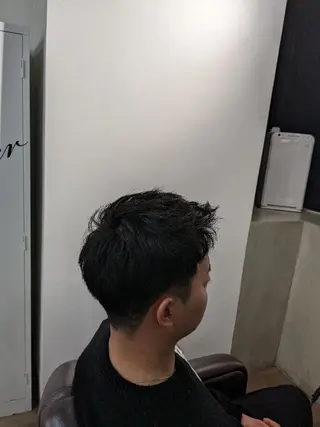 ショート パーマ メンズ パーマ特化 スタイリスト石田のヘアスタイル