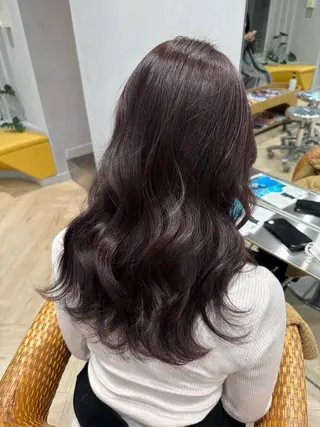 ロング カラー ヒジオカ リナのヘアスタイル
