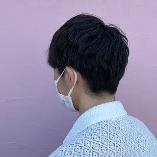 ショート パーマ メンズ フルールドソレイユ所属・♡ナナコ♡ レイヤー/艶髪のヘアスタイル