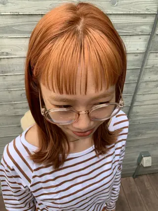 ミディアム カラー ヘアアレンジ la fith所属・rico_by ヘアとアイブロウのヘアスタイル