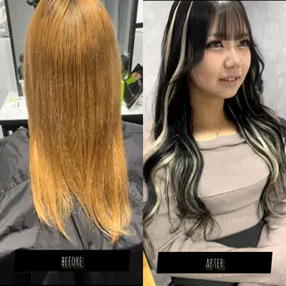 ミディアム カラー プルエクステ/透明感 カラー✨KAZUKIのヘアスタイル