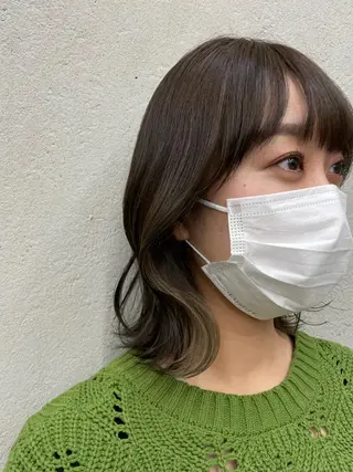 カラー 💍透明感💍 上岡夕理香のヘアスタイル