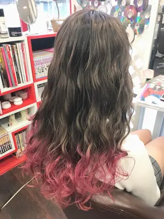 ロング カラー オーストヘアー ミコ所属・岩谷/ブリーチ 🫧透明感カラーのヘアスタイル