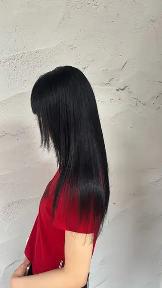 ロング 小池 かなこのヘアスタイル