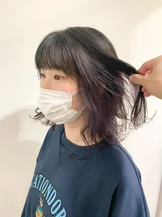 ミディアム カラー 竹内 康浩のヘアスタイル