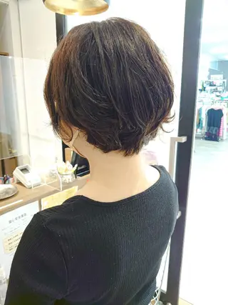 ショート パーマ 髪質改善/ブリーチ 田代 龍我のヘアスタイル