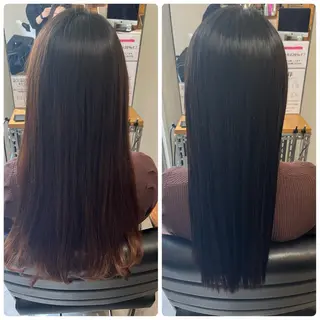 セミロング カラー OFF YUYAのヘアスタイル