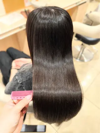 ロング 透明感カラー/暗髪 🪽鈴木亜優里のヘアスタイル