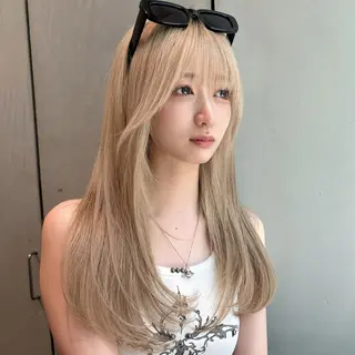 ロング 🥇KEN /レイヤー/艶カラーのヘアスタイル