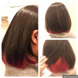 ミディアム カラー 小森谷 亮太のヘアスタイル