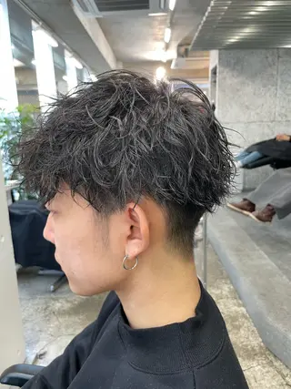 パーマ 【メンズパーマ】比嘉 啓人のヘアスタイル