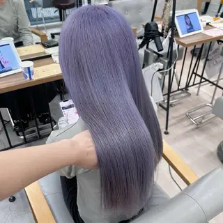 セミロング カラー 💕ブリーチ/ヘアメ 🎀YUUKAのヘアスタイル