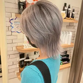 ショート カラー 大人可愛い/レイヤー /ブリーチ/溝口誠二のヘアスタイル