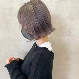 ショート 透明感カラー／ 髪質改善／ボブ／中山のヘアスタイル