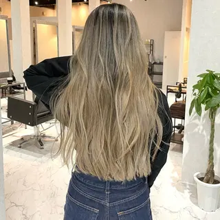 ロング カラー ヘアアレンジ アンドウ ユウ/ レイヤーカット/韓国のヘアスタイル