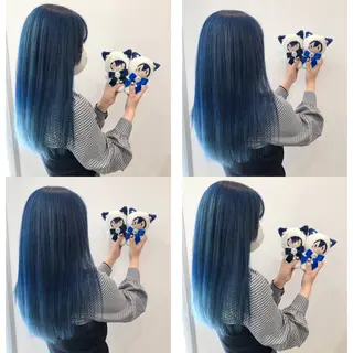 ロング カラー 推しカラー✨ オタク美容師ユウカのヘアスタイル